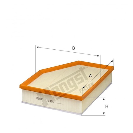 Hengst Air Filter 17-21 Bm Various N55B, E1346L E1346L